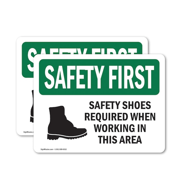 Signmission 3.5 in Height, 5 in Width, Vinyl Decal, Rectangle OS-2PACK-SF-D-35-L-10965 - main